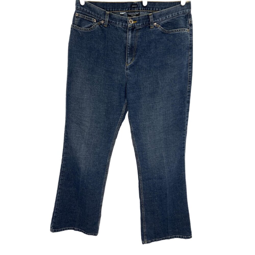 1089 Jones New York Sport Flare High Waist Stretch Denim Jeans